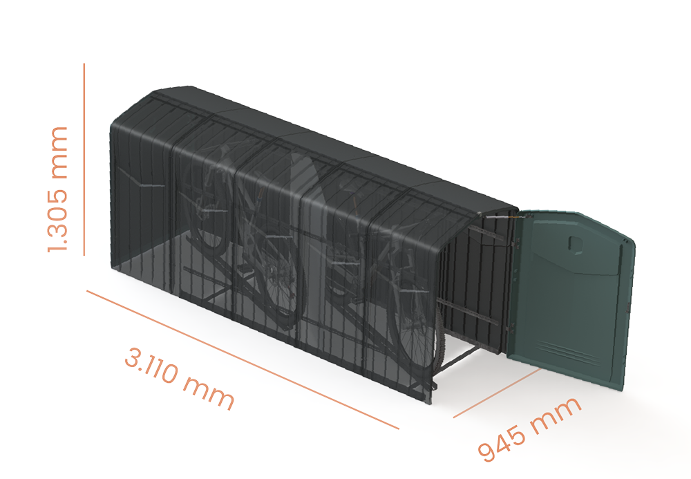 Doppelbox - GREENGUARD GREENGUARD Fahrradbox Sachsen Produkt Doppelbox Double Box