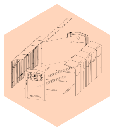 Aufbau Double Fahrradbox Bild